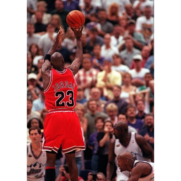 Michael Jordan (Mitchell/Ness)-(Bulls)-(Red)-(Jersey)-(New Condition)-(XL)-$100 - Picture 8 of 11